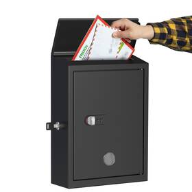 Mb201 Didihere Mailbox With Combination And Key Unlock Metal Mail Boxes Suggestion Box Wall M