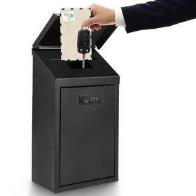 Diggoo Mo04-1 Secure Wall-mounted Mailbox For Outside Rust-proof Steel Postbox With
