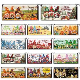 Dug-dispowreath-1947 Dispowreath 12 Pcs Seasonal Gnome Mailbox Covers Magnetic Standard Size 18 X 21 Inch Hall