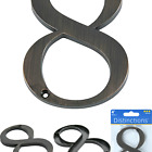 843248 Distinctions 4inch Flush Mount House Number 8 Bronze #8