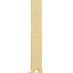 843151 Distinctions By Hillman 4-inch Flush-mount Polished Brass House Number 1