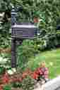 Dl06-2 Darlee Pedestal Mounted Mailbox With Rain Overhang