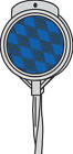 Dm100b48 Prod Co Reflective Driveway Marker Blue Round With 029069102418