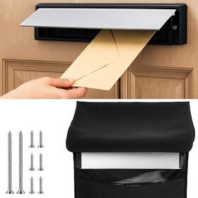 Zhh7748 Dntorx 1 Set Mail Slot For Front Door Aluminum Alloy Slots Cover With Catche