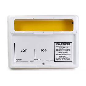 Doc-box 445021147137 Posting Permit Unit With Window And Lock 21 Inch X 27 Outdoor/indoor Use