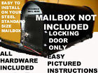 Door- Black Security Steel Mailbox. Mail Locking Standard
