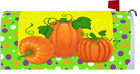 Dot Pumpkin Welcome Polka Mailbox Cover Fall Wrap