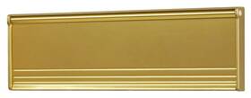 Draft Dodger 778339872338 11.5 Inch Insulated Universal Single Side Surface Mount Polished Gold Mail Slot