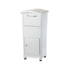 6900w Drop Elephantrunk Architectural Freestanding Parcel Mailboxes Box White