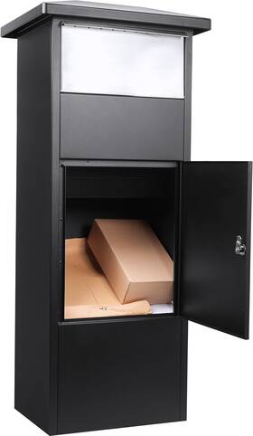 Cb13324  Drop Ship Large Package Delivery Parcel Mail Steel Box For Porch With Tamper-resistan