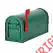 Dsd12706648035 Heavy Duty Salsbury Industries Rural Mailbox Mail Post Box Flag Aluminum Metal Country Green Large 729161806428
