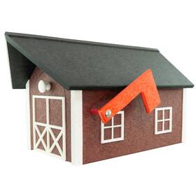 Dutchcrafters 677355621800 Large Farmhouse Mailbox Durable Plastic Barn Mailboxes For Out