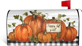 Dxshcg 445037032083 Autumn Pumpkin Thanksgiving Mailbox Covers Magnetic Letter Post Box Cover Wrap G