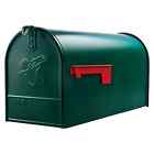 E16g Gibraltar Large Rural Green Steel Premium Mailbox Heavy Duty Usa Solar Metal Letter Elite 046462002763