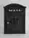 E6bk Ecco Victorian Style Locking Wall Mount Mailbox In Black Free Shipping