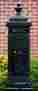 E8bk Ecco Victorian Style Tower Mailbox In Satin Black