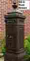 E8rb-thumb Ecco Victorian Style Metal Tower Mailbox Rust Brownfinish Thumbnail Latch E8rb