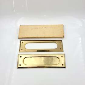 5756 Elgin Vintage Letter Box Plate No.5756 Wrought Brass Polished Finish