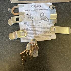 107444 Ems Guard Security Mailbox Lock With 5 Cans And Locking Nut Case Of 12
