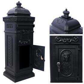 Esddg 699962908686 Large Lockable Mailbox Aluminum Mail Box Postal Heavy Duty Mailboxes