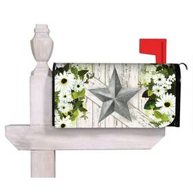 Evergreen 053648567367 Galvanized Star Mailbox Cover Standard Size