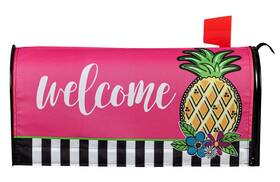 Evergreen 053648568173 Bright Pineapple Mailbox Cover Standard Size
