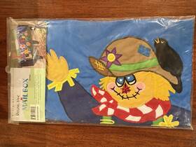 54018 Evergreen Mailbox Cover Inch Hello Friends Scarecrow Fall Theme Nylon With Straps New