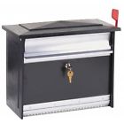 Msk0000b Extra-large Security Mailsafe Lockable Group Solar Mailbox Black