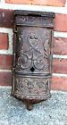 Face Wall Cast Ornate Henry Victorian Iron Mailbox Front Mount Hart Antique