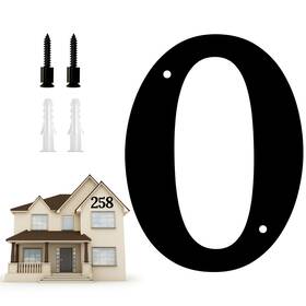 Fadaat 749350935852 10.6 Inch Large House Numbers Modern Floating For Outside Metal N