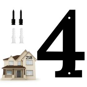 Fadaat 749350935890 10.6 Inch Large House Numbers Modern Floating For Outside Metal N