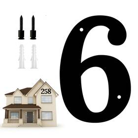 Fd-005-house7 Fadaat 10.6 Inch Large House Numbers Modern Floating For Outside Metal