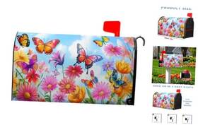 Cxy768 Farg Spring Flower Mailbox Covers Magnetic Floral Flowers Colorful