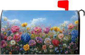 Cxy772 Farg Spring Summer Mailbox Covers Magnetic Colorful Floral Flowers Mag