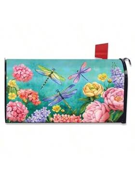 Mc06 Fazkar Spring Summer Mailbox Covers Magnetic Standard Size 18 K Flowers And Dragonfly