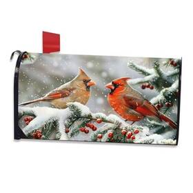 Mcw02 Fazkar Winter Mailbox Covers Magnetic Standard Size 18 X 21 Inch A1 Birds And Snow