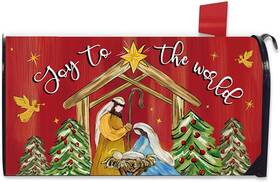 Fbcoo 445057993937 Christmas Nativity Christian Mailbox Cover Magnetic Standard Size 21 Inch X19 Relig