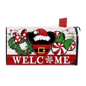 Fbcoo 734730959214 Welcome Christmas Santa Mailbox Cover Magnetic Standard Size 21 Inch X 19