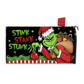 Fbcoo 734730959252 Christmas Stink Stank Stunk Welcome Mailbox Cover Magnetic Standard Size 21 Inch