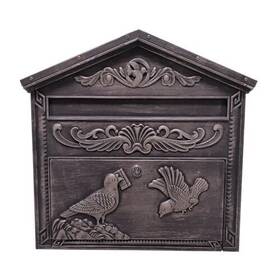 Fine Art Lighting 657664529370 Outdoor Secure Wall Mounted Locking Steel Mailbox Size 16.5 Inch W X 4 D 15