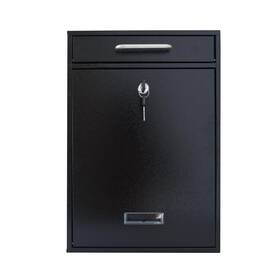 Ma36b Fine Art Lighting 657664529486 Wall Mounted Mailbox Black Orange Peel Grain