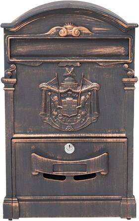 Me01r Fine Art Lighting 657664529509 Living - Barcelona Locking Cast Aluminum Mailbox For Outside