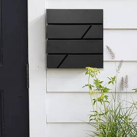 Md25 Fine Art Living 657664529608 Caspan Wall Mount Mailbox Large Capacity Waterproof And Rust-proof