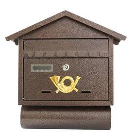 Sb15 Fine Art Living 657664529721 Steel Wall Mounted Locking Mailbox Bronze