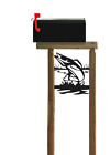 Fish152 Unbranded Fish Cedar Log Mailbox