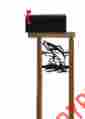 Fish152a Fish Cedar Log Mailbox Post-fishing-lures-tackle-rods-reels