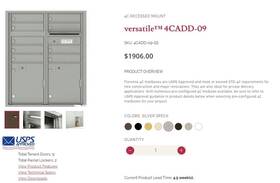 4cadd-09 Florence Corp Versatile 4c Mailbox Modules Fully Recessed Double Column