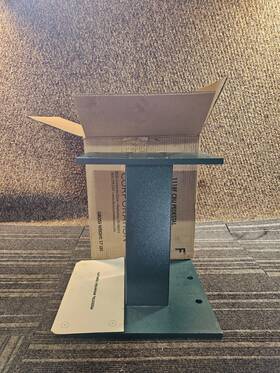 91121fg Florence Corporation 1118f Cbu Pedestal For Type Iii And Iv Green Pebble