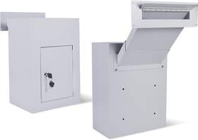 Flybold Ddrpl000083 Drop Slot Safes Key Box Mail Slots For Walls Wall Dual Access Dropbox