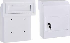 Ddrpl000084 Flybold Through-the-door Locking Key Drop Box Heavy Duty Rainproof Door Gray